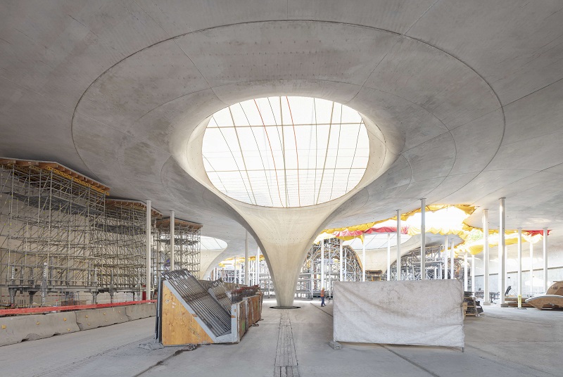 Stuttgart Station designed by architect Christoph Ingenhoven