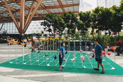 A fun installation at Tanjong Pagar, an example of placemaking effort