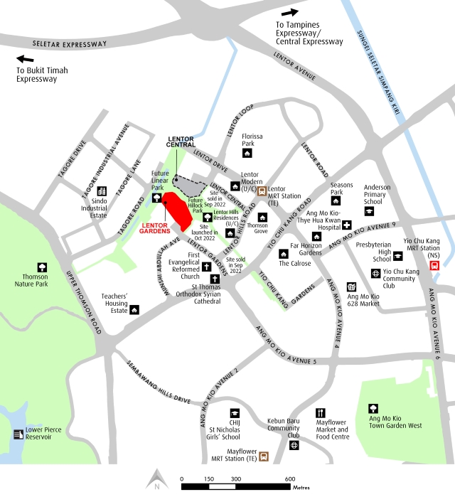 Location Map - Lentor Gardens