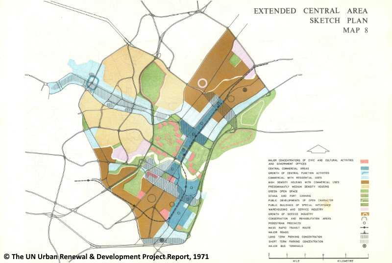 A United Nations (UN) team proposed for parts of Chinatown and “Arab Town” to be conserved as shown in their plan